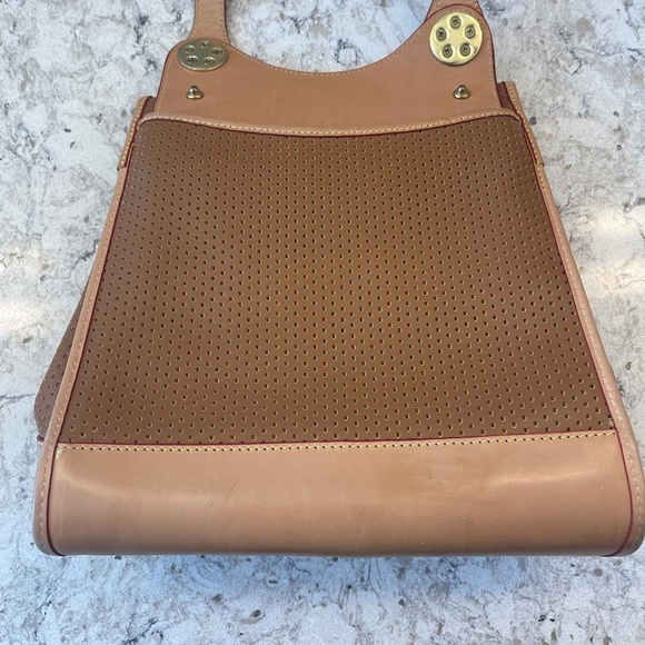 Vintage Dooney & Bourke Brown push lock  Shoulder Bag - Picture 8 of 14